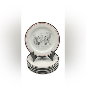 Set of 6 plates for dessert/salad